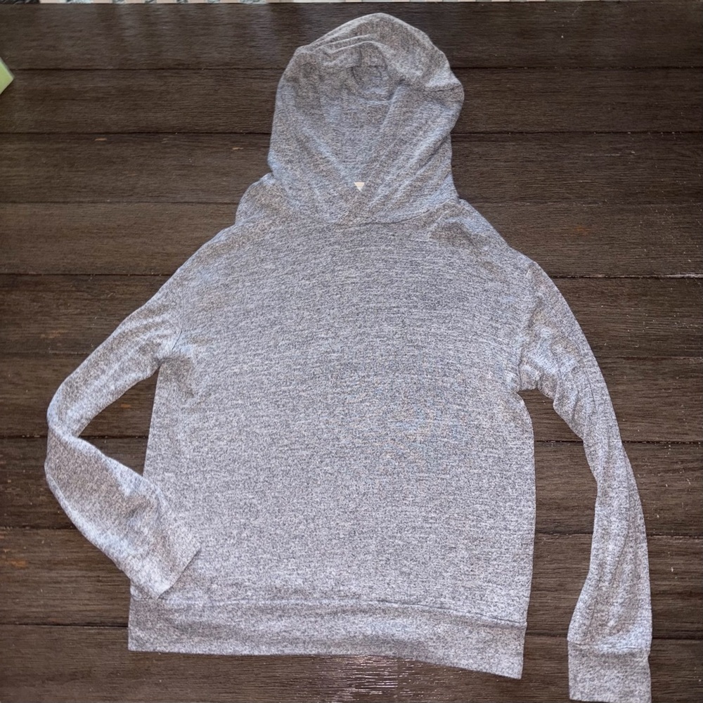 a new day Heather Gray Women's Hooded Pullover Sweater